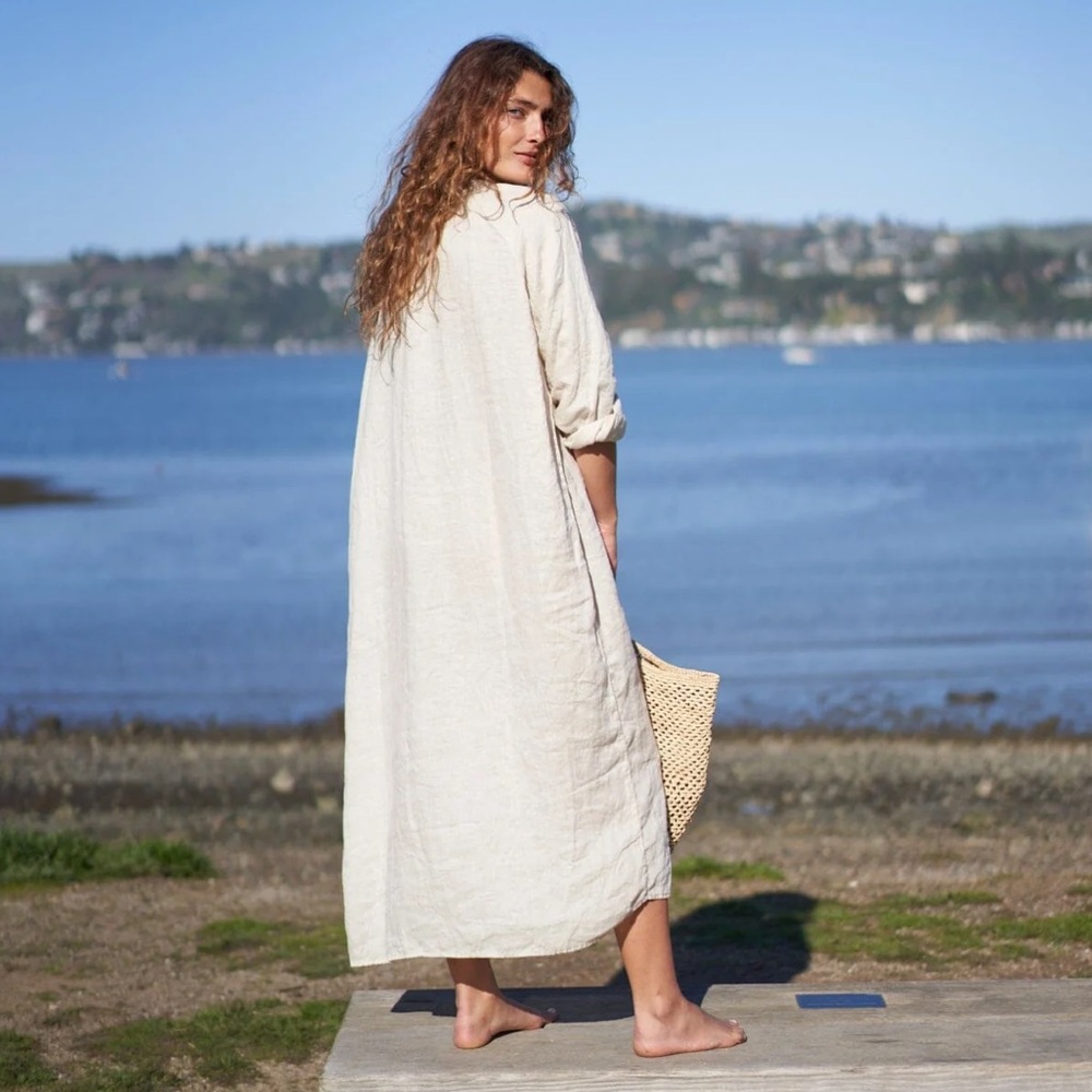 CP Shades Linen Dress in Sand